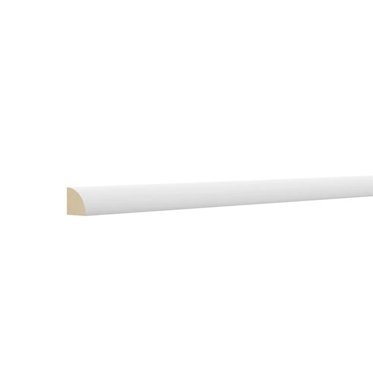 Mode Hvid Gesso Coated Træ Små Lister Sko Eller Kvart Rund Til fodliste