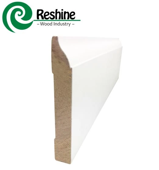 Gesso belagt træ MDF fodlister