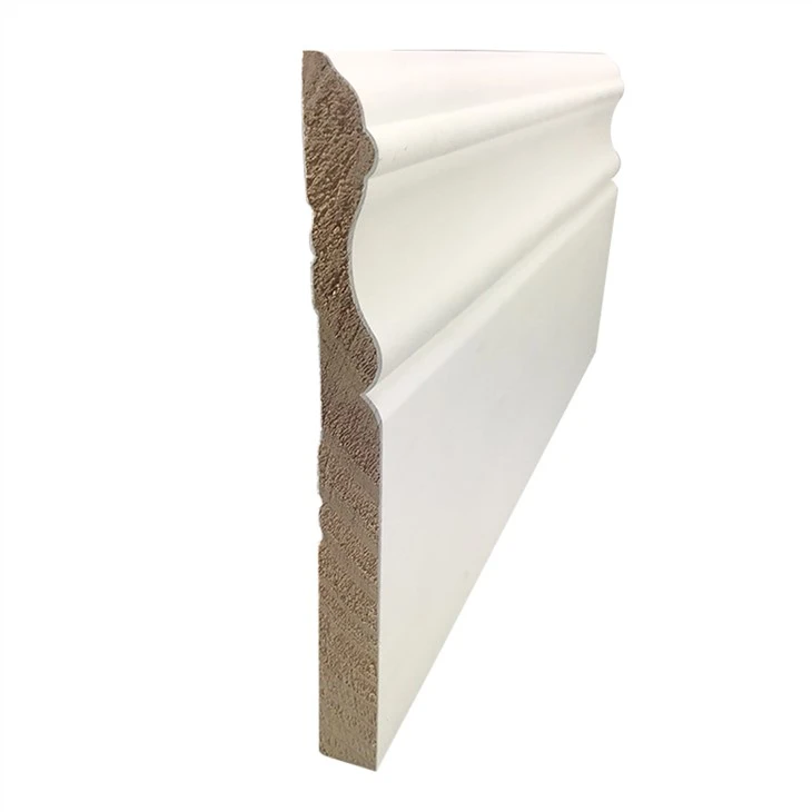 Indvendig trævæg Baseboard Primer Panel Støbning