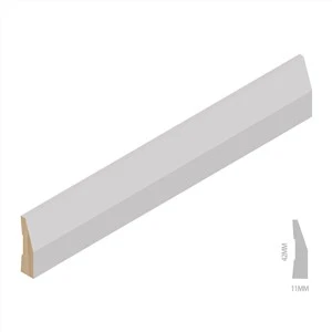 Hvide grundede fingersamlingsbrædder Window Reveal Molding