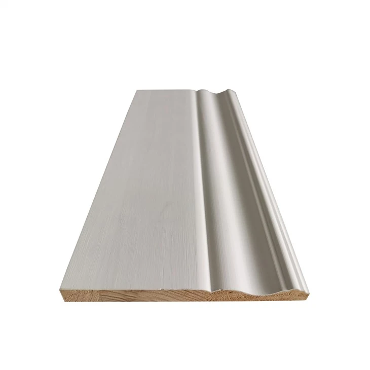 White Primed Finger Joint Radiata Pine Skirting Door Casing Moulding