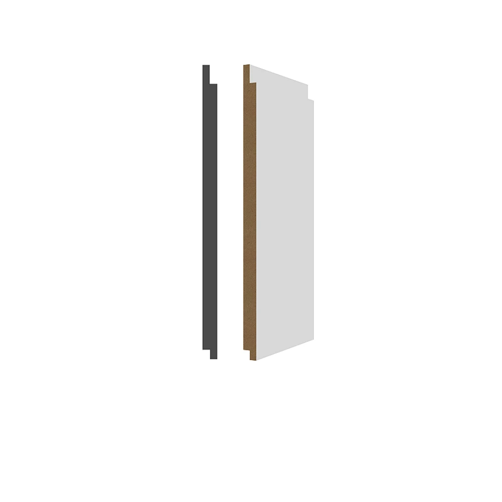 Hvid grundet MDF Skibslap Wainscot