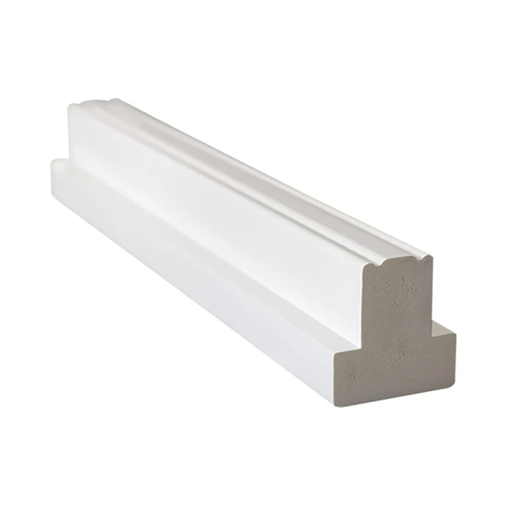 Hvid primet pvc plantage lukkerkomponenter træ